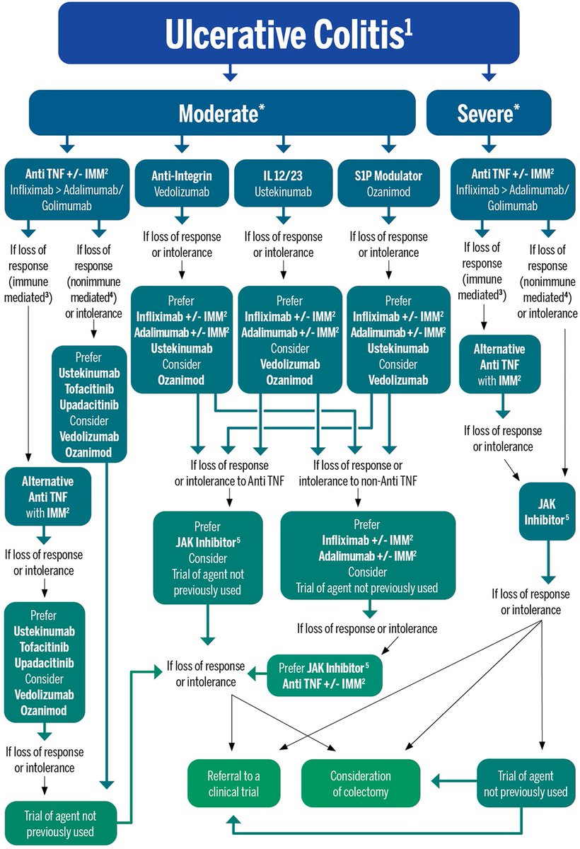 🌟🚀 Big leaps in #IBD treatment! New biologics &amp; small molecules for ulcerative colitis &amp; Crohn's are here. 🧬🎯 Navigating them - comprehensive review 👇  #IBDInnovation #Healthcare #GITwitter #MedED

📄shorturl.at/cjwJS

<a href="/my_ueg/">my_UEG</a> <a href="/AmCollegeGastro/">ACG</a> <a href="/AmJGastro/">AJG - The American Journal of Gastroenterology</a> <a href="/Y_ECCO_IBD/">Y-ECCO</a>