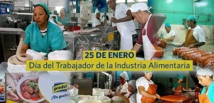 Muchas felicidades a los trabajadores de la Industria Alimentaria,en especial a los de #PinardelRío ,por su consagración diaria al trabajo.
#CubaViveYTrabaja 
#ComercioDelPueblo