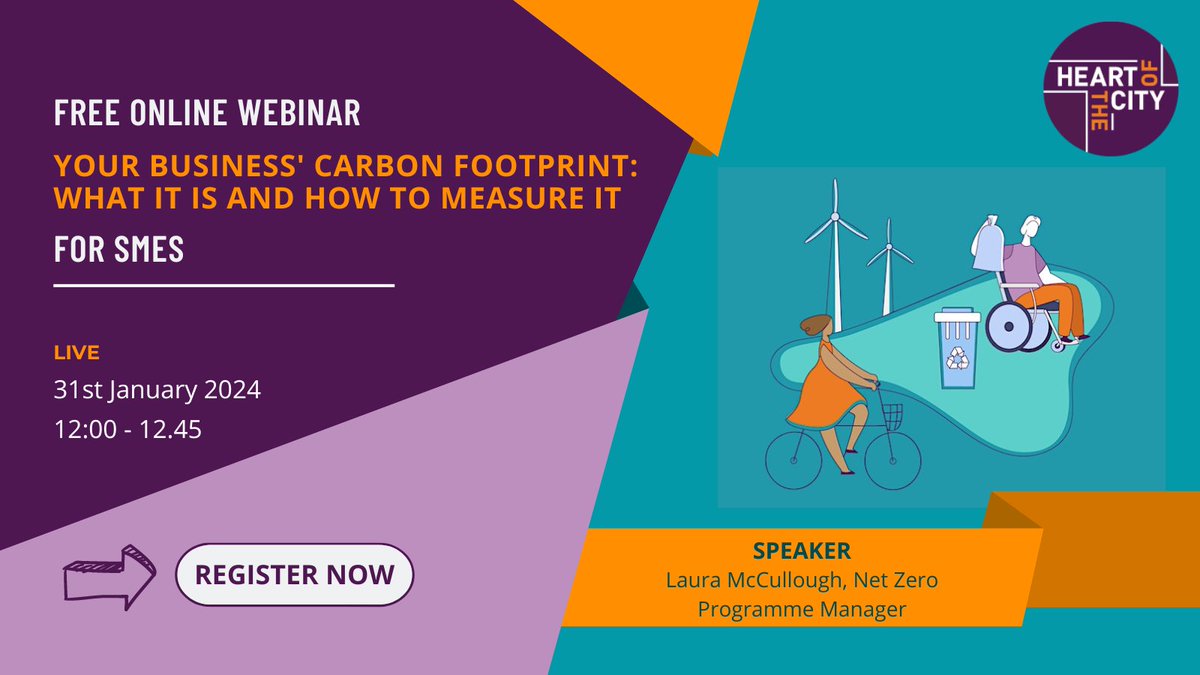 Calling all SMES! Don't miss our FREE upcoming Lunch and Learn webinar on 31st January, Understanding Your Business' Carbon Footprint: what it is and how to measure it. Find out more and book your place > eventbrite.co.uk/e/your-busines… #NetZero