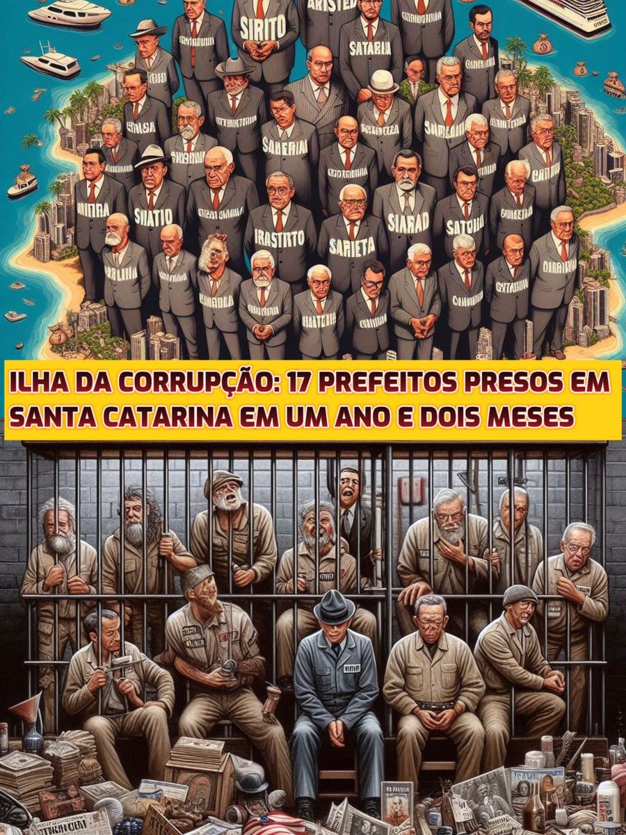 lazarorosa25's tweet image. 17 prefeitos presos em Santa Catarina

- 17 são de direita/extrema-direita.
- NENHUM DE ESQUERDA.