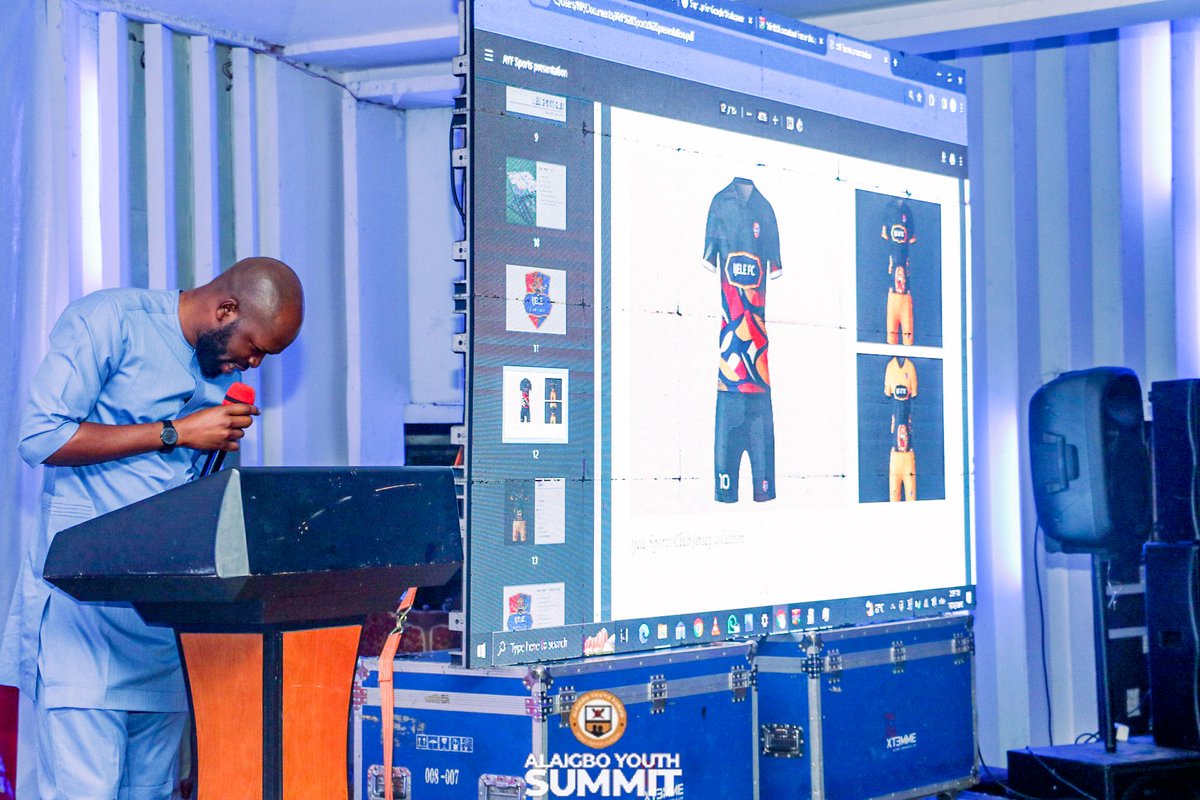 Jack_ng01's tweet photo. One of my highlights of #AYFSummit was the introduction of Ijele FC - the first innovative sports club coming out of Nigeria
The plans are massive and we are still cooking 😁😁😁
The club will be managed by the best sports administrators we have in this country led by @Obitwyce https://t.co/sNCNYIN3yS