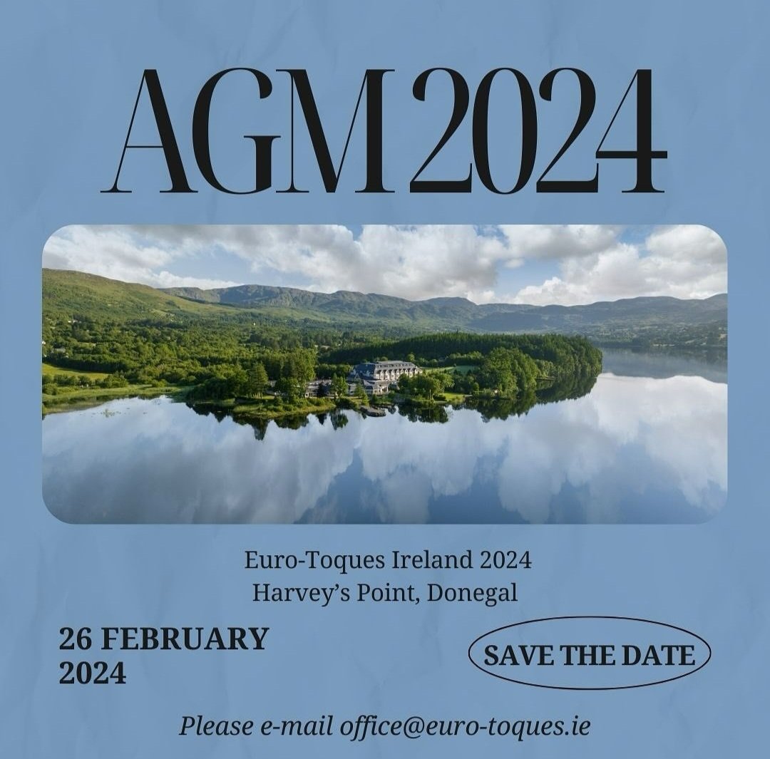 Euro-toques Ireland (@eurotoques_ire) on Twitter photo Our Annual General Meeting will take place on Monday 26th February in @HarveysPoint email office@euro-toques.ie or book online euro-toques.ie/event/annual-gโฆ #etcommunity Our Annual General Meeting will take place on Monday 26th February in @HarveysPoint email office@euro-toques.ie or book online euro-toques.ie/event/annual-gโฆ #etcommunity