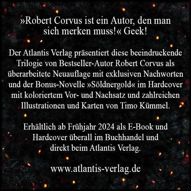 In seinem aktuellen Schreibzeichen berichtet Robert Corvus über die SCHWERTFEUER-SAGA 🤩! 

atlantisverlag.wordpress.com/2024/01/24/tip…

#robertcorvus #militaryfantasy #militärischefantasy #phantastik #fantasy #fantasybücher #buchblogger #buchempfehlung #buchvorstellung #fantasybooks #lesetipp #buch