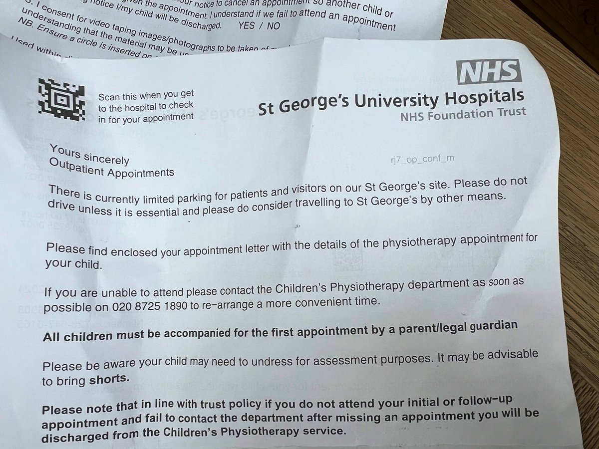 So so so frustrating. Need to change @stgeorgestrust appointment, call the only number on letter, rings out &amp; cuts off. Clause at bottom says will be discharged if we DNA. Not a one off as happened last year - Simple tech available &amp; not being used. #nhs #healthtech #nhswaitlist
