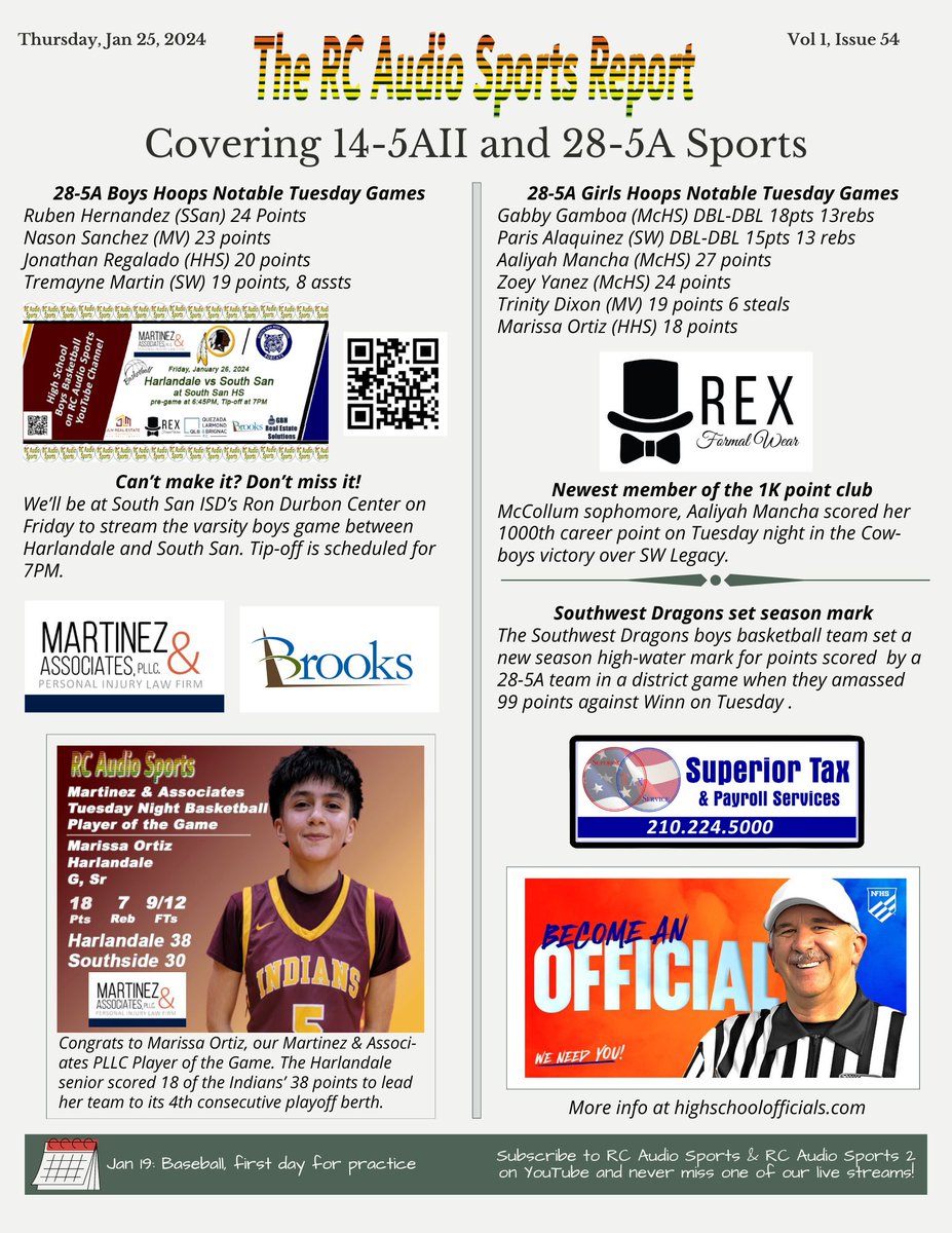 RC Audio Sports (@rcaudiosports) on Twitter photo The RC Audio Sports Report
Volume 1, Issue 54
<a href="/martinezlawsa/">Martinez&Associates</a> <a href="/rexformalwear/">Rex Formal Wear</a> <a href="/LiveBrooksTX/">Brooks</a> <a href="/superiortax1/">superiortax</a> The RC Audio Sports Report
Volume 1, Issue 54
<a href="/martinezlawsa/">Martinez&Associates</a> <a href="/rexformalwear/">Rex Formal Wear</a> <a href="/LiveBrooksTX/">Brooks</a> <a href="/superiortax1/">superiortax</a>