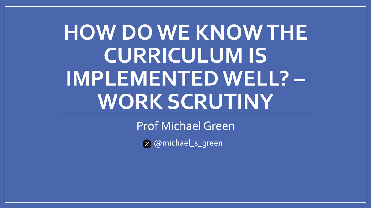 Michael_S_Green's tweet image. Such a privilege working with primary subject leaders today. It's day 2 out of a series of 4 leadership workshops unpicking 'how to we know our curriculum is implemented well?'. Today's focus is on undertaking a work scrutiny. #LoveMyJob #edutwitter #primaryrocks #ukeduchat