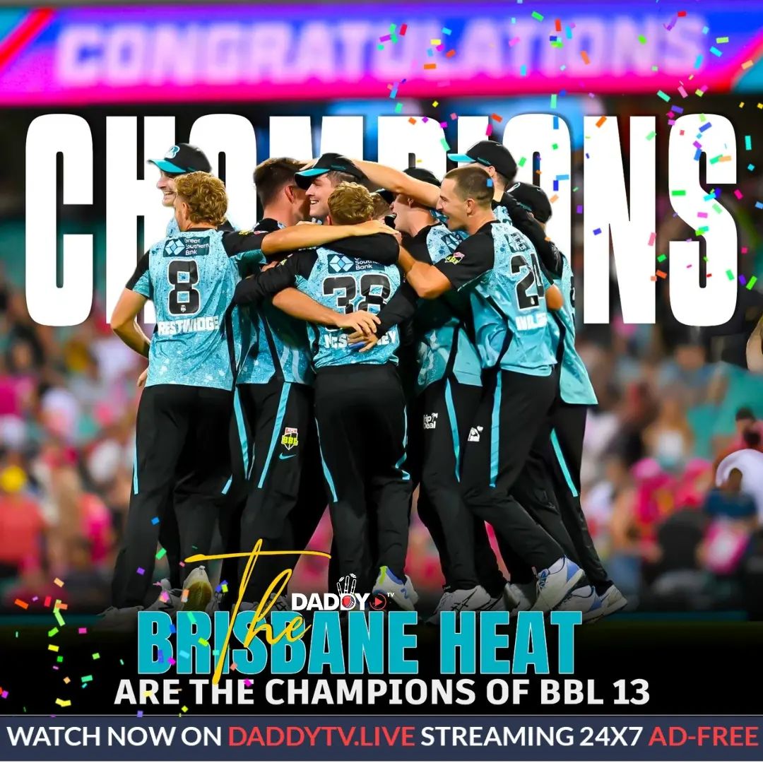 DaddyTvIndia's tweet photo. Brisbane is the Big Bash League 2024 champion team 🔥
.
.
#KingKohli #FighterFirstDayFirstShow #HappyBirthdayRaviTeja #Gill #england #AjayDevgn #INDvsENG #AdaniRisesAgain #NitishKumar #Jaiswal #ICCODICricketeroftheYear #COTY https://t.co/ZtTssZatCZ