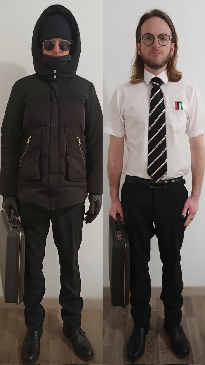 Ma tenue lors du tag A.C.A.B sur le mur principal du commissariat de Nancy et ma tenue à l'intérieur du commissariat après mon interpellation. 
#jeveuxrenterchezmoi