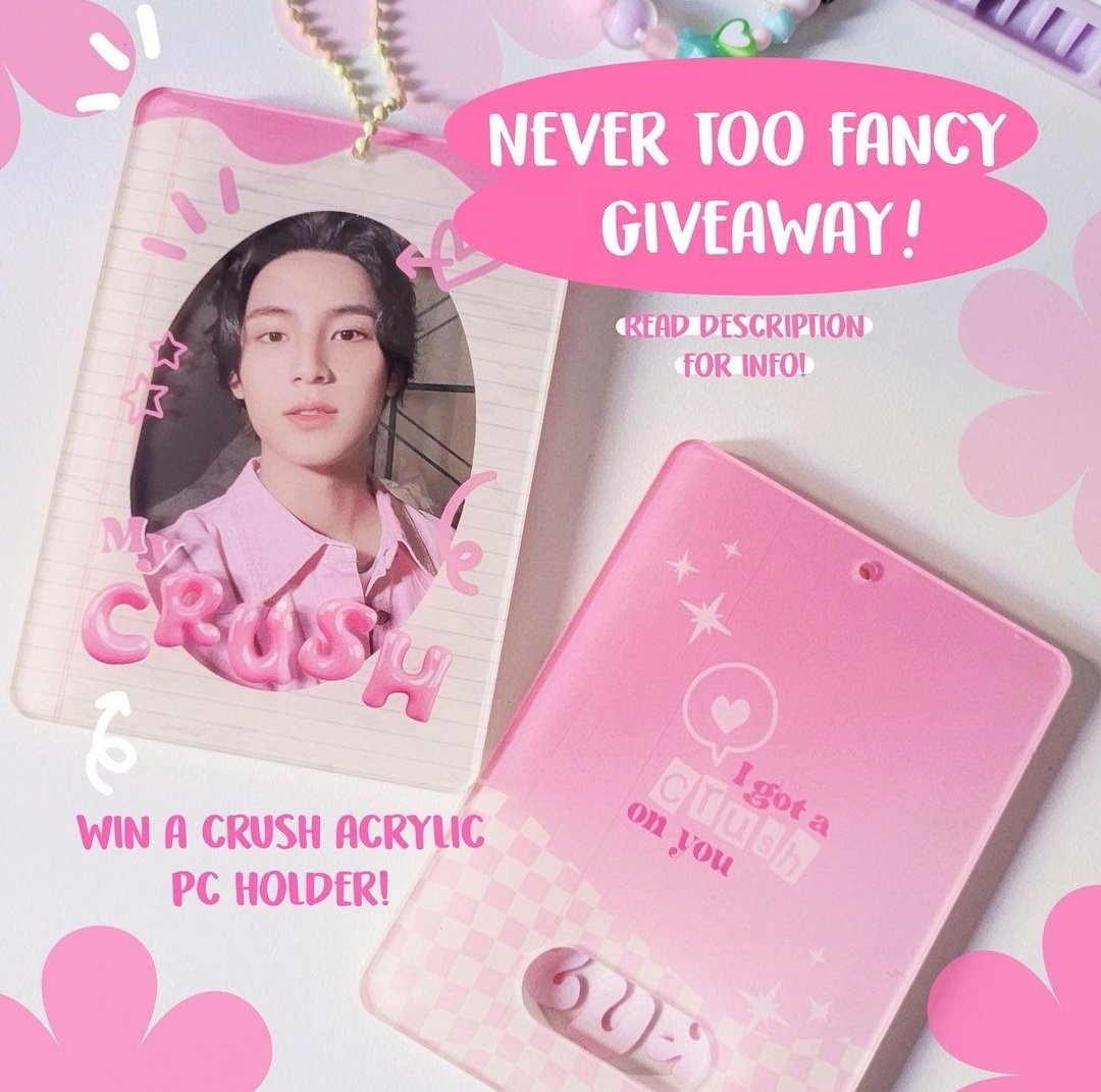 nevertoofancy's tweet photo. 🤍IG GIVEAWAY🤍

Head over to nevertoofancy_club on ig to participate!🫶🏻

#giveaway #kpopgiveaway #smallshop #SmallBusiness #photocard #photocardholder #pcholder https://t.co/Cs8iS5uyaw