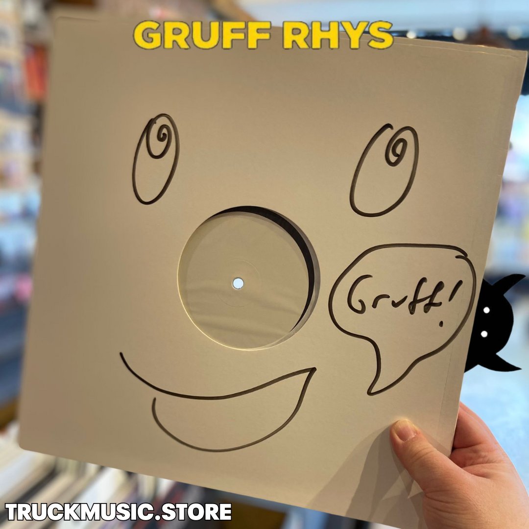 🚨GRUFF RHYS GIVEAWAY🚨 The new Gruff Rhys album 'Sadness Sets Me Free' is out tomorrow and to help celebrate, we're giving away THIS very smiley, signed test press! All you need to do is hit SHARE and REPLY with 'GRUFF!'. We'll pick a winner next Friday. No purchase necessary