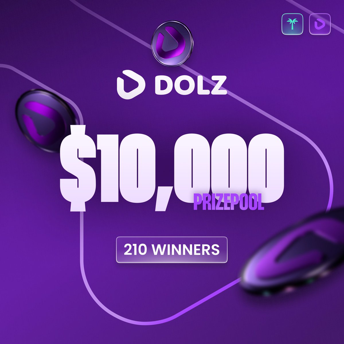 To celebrate the upcoming CEX listing of the $DOLZ token, we are giving away $10,000 to the most active members.💜

🔗 Enter here:  tropee.com/t/D20kmxuL

How to maximize your chances for airdrop rewards?

• Follow us, tag your friends &amp; engage with our posts
• Buy/trade