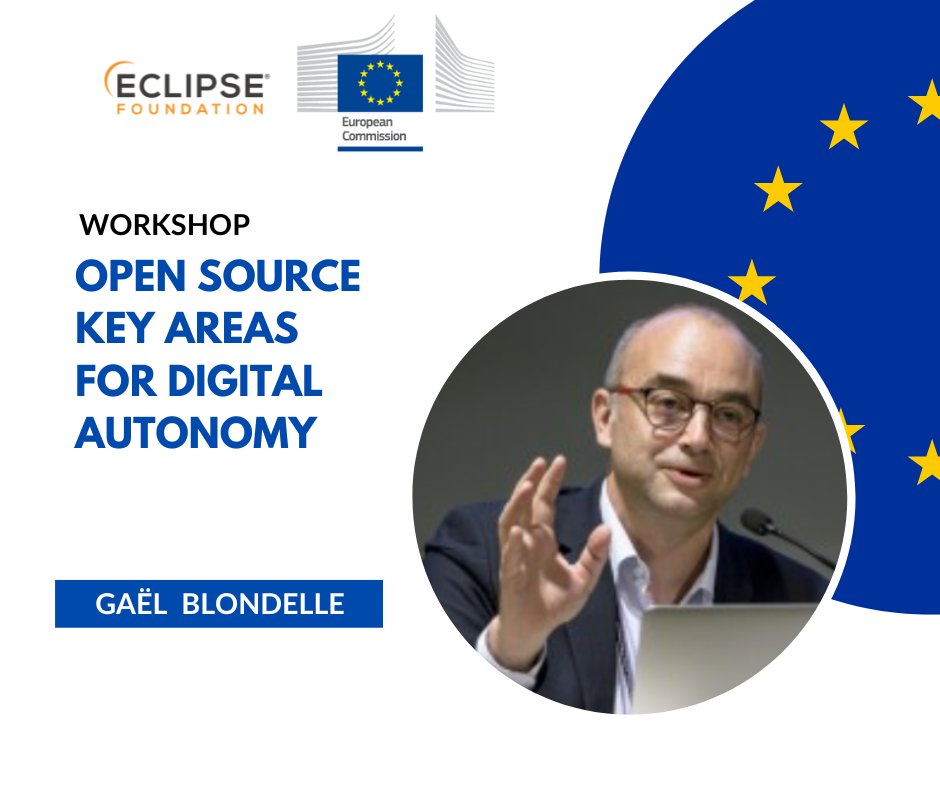 Eclipse Foundation (@eclipsefdn) on Twitter photo Attend the Workshop on Open Source Key Areas for Digital Autonomy organized by the <a href="/EU_Commission/">European Commission</a> on Feb 1st to gain insights into Open Source for Data Spaces, featuring <a href="/gblondelle/">Gaël Blondelle</a>. Find more information at: hubs.la/Q02h0kpS0
#opensource #data #DataSpaces Attend the Workshop on Open Source Key Areas for Digital Autonomy organized by the <a href="/EU_Commission/">European Commission</a> on Feb 1st to gain insights into Open Source for Data Spaces, featuring <a href="/gblondelle/">Gaël Blondelle</a>. Find more information at: hubs.la/Q02h0kpS0
#opensource #data #DataSpaces