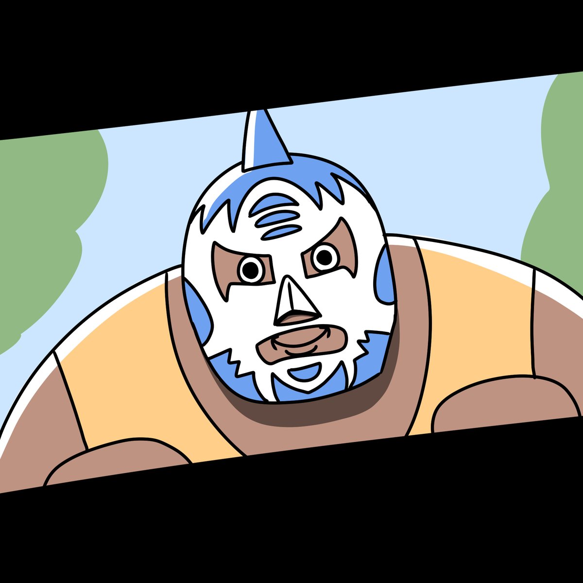 「折り紙の舟を排水溝に落としちゃったジョージ」|Mr.Aのイラスト