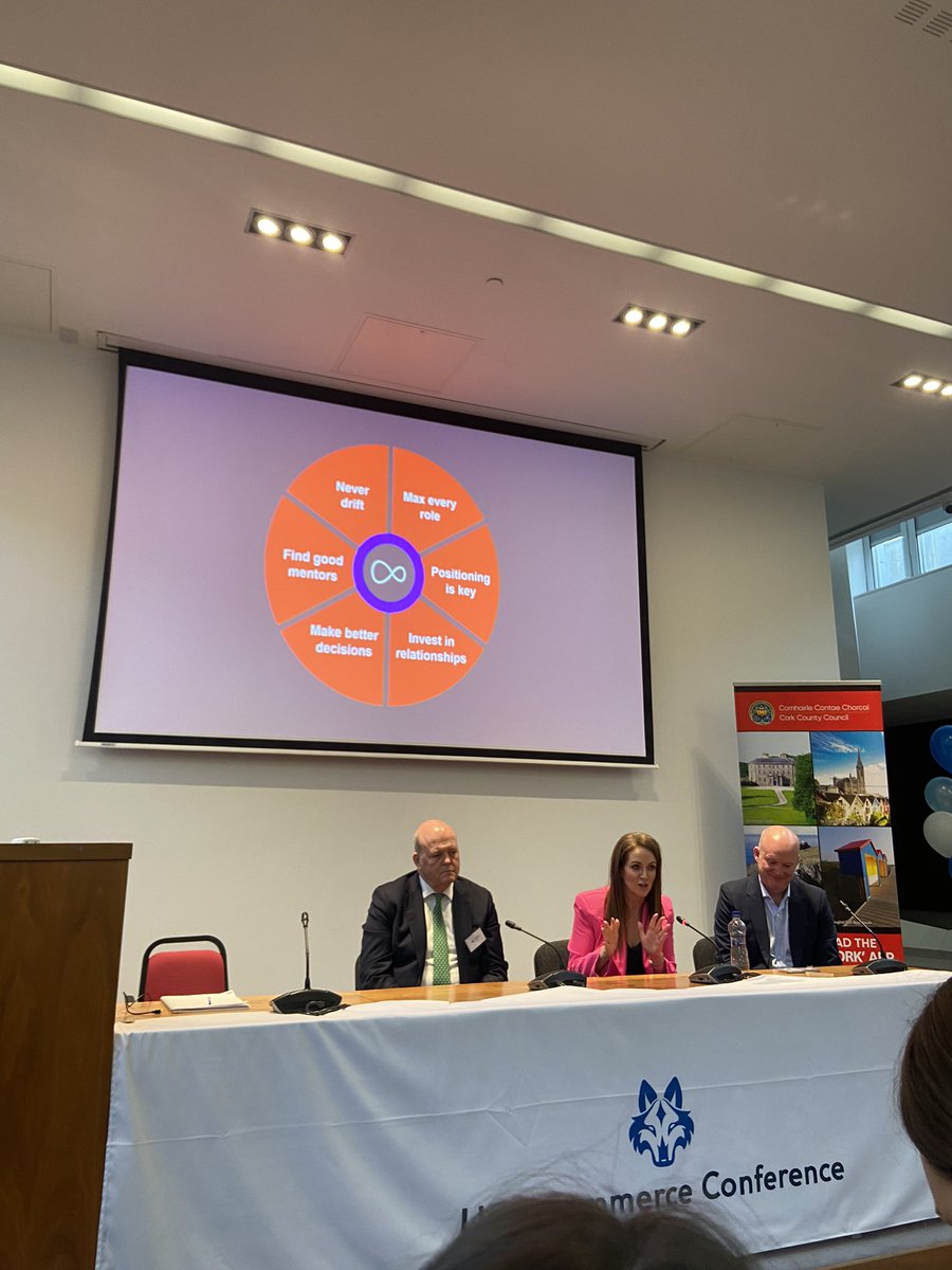 The Q&amp;A session for panel 2 is under way! 
“back yourself and your instincts” 
“your success (as a CEO/manager) is entirely dependent on your team’s performance”

#EllaandJoe #VirginMediaIreland #AIB