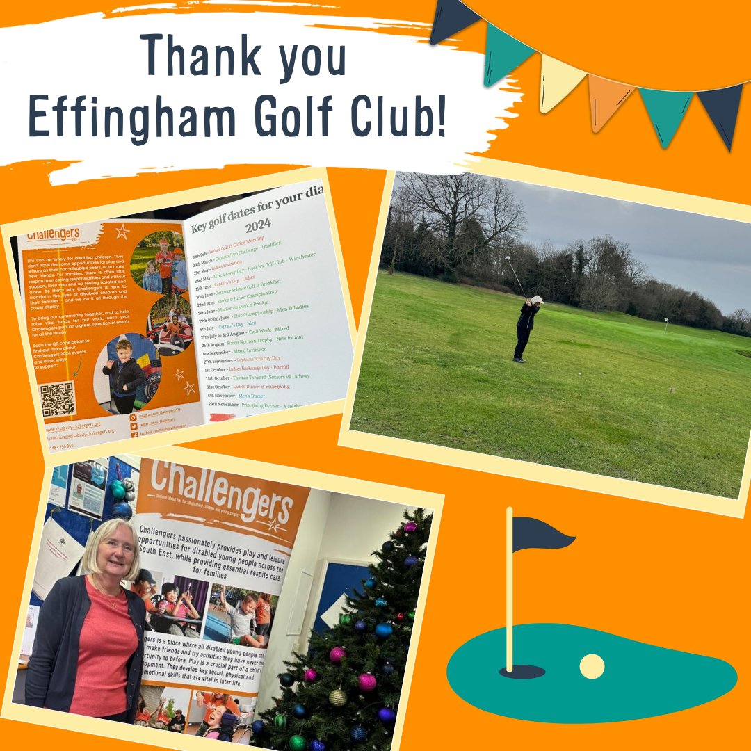 Challengers (@d_challengers) on Twitter photo Thank you to Peter and Meriel, the new Captains at <a href="/EffinghamGolf/">Effingham Golf Club</a> Club, for choosing Challengers as their Charity of the Year in 2024 🧡
If your Golf Club is looking to support a charity, why not nominate Challengers? Message us to discuss how we can work together ✨ Thank you to Peter and Meriel, the new Captains at <a href="/EffinghamGolf/">Effingham Golf Club</a> Club, for choosing Challengers as their Charity of the Year in 2024 🧡
If your Golf Club is looking to support a charity, why not nominate Challengers? Message us to discuss how we can work together ✨