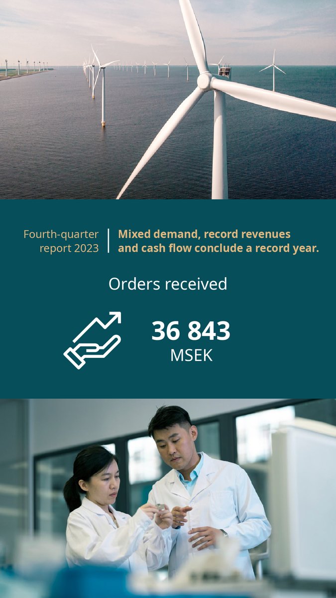 AtlasCopcoGroup's tweet photo. Mixed demand, record revenues, and cash flow conclude a record year. Mats Rahmström, President and CEO of the Atlas Copco Group, comments on the Q4 report that was released today.   
 
Read more here: https://t.co/8HCCaoEHDs

#AtlasCopcoGroup #AtlasCopcoCEO #FinancialResults https://t.co/R1TgVdJs31
