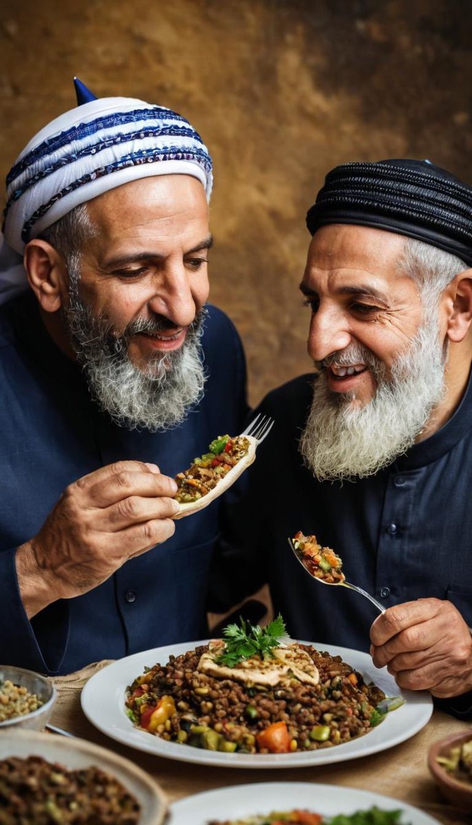 elonmuskcrew's tweet photo. 🌍 Breaking News: Israel and Islam just became BFFs! 🤝💙 Who knew falafel and hummus could bring nations together? 🥙 Sending love and peace vibes across borders. Let's swap recipe secrets instead of political jabs! 🕊️ #MiddleEastUnity #HummusDiplomacy #PeacefulPitas https://t.co/9dYamTdQDu