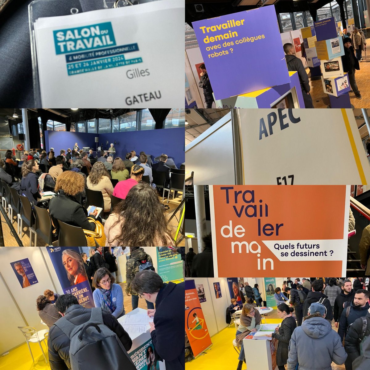 #Thread (1/3) À Paris, à la Grande Halle de <a href="/LaVillette/">La Villette</a> aujourd’hui et demain, au <a href="/salondutravail/">Salon du Travail & Mobilité professionnelle</a>  où l’<a href="/Apecfr/">Apec.fr</a> est présente ! ⬇️