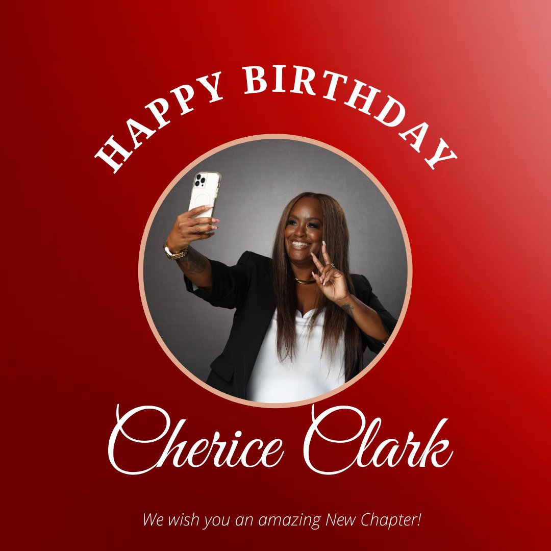 ClarkPremier's tweet photo. Please help us wish our Broker Cherice Clark a Very Happy Birthday 🥳🎉🎂!!!
https://t.co/HwAFOeH52l https://t.co/tyE4EA6i4h