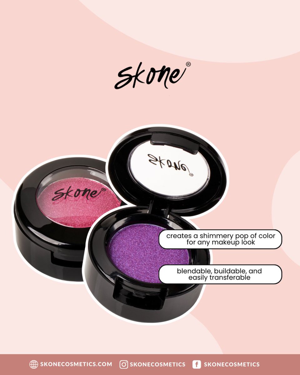 SKONEcosmetics's tweet image. Thinking about trying our Gems Eyeshadow? 💎💎 Well, this is your sign. 

Swipe left to know why they're awesome.

#colorfuleyeshadow #eyeshadowcollection #makeupartist #makeuplover #makeupbrand #cosmeticbrand #crueltyfreemakeup #cleanbeauty #parabenfree #skonecosmetics
