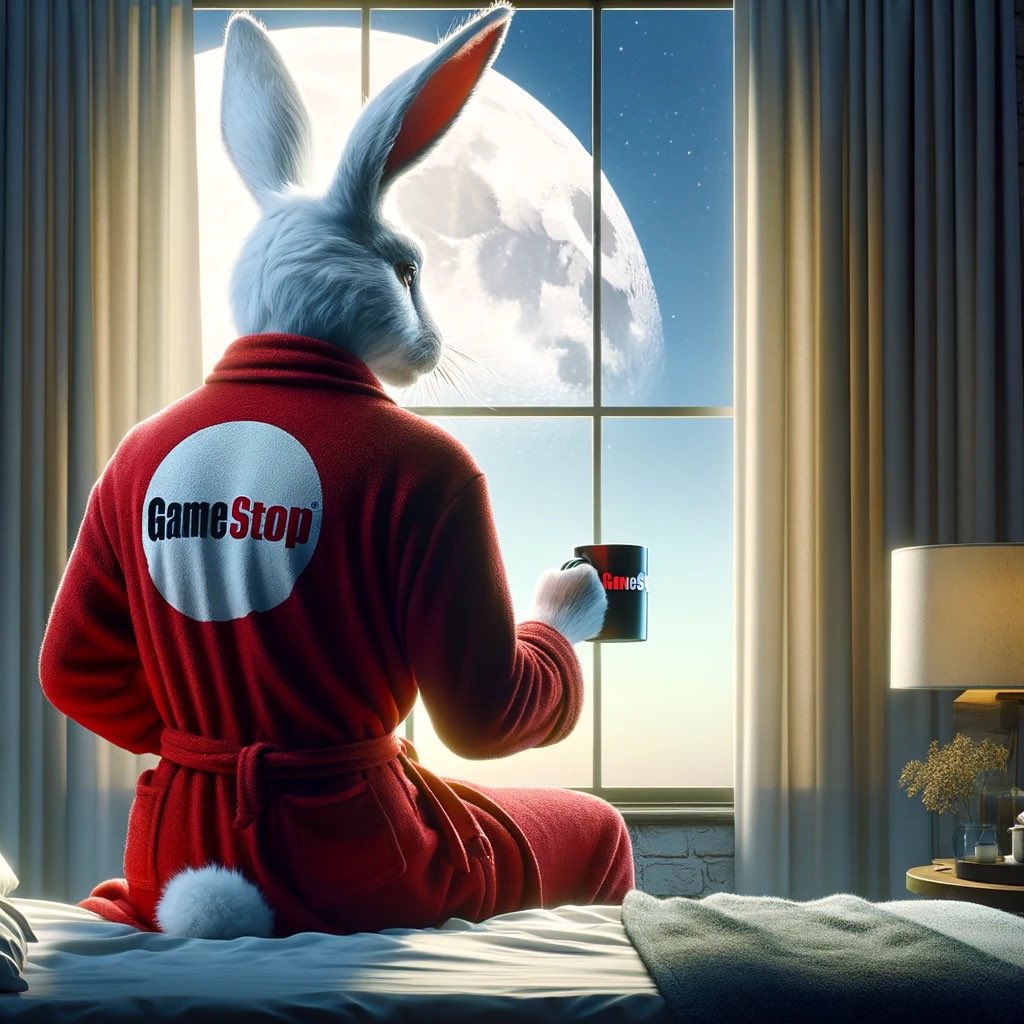 WRabbit741's tweet photo. Gm to everyone who says it back 🐰☕️ #GameStop https://t.co/CFXouQLl7Z