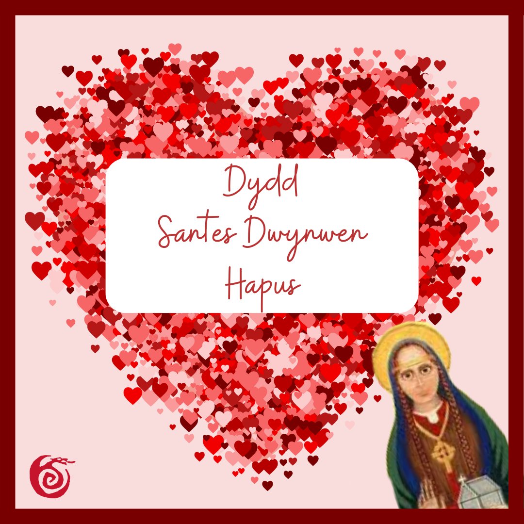 Dydd Santes Dwynwen Hapus! ❤️ Today, we celebrate our patron saint of love- Santes Dwynwen. She didn’t have the best of luck with love (relatable babes!), but instead of crying into her tub of ice cream, she decided to devote her life to help other lovers. Cariad mawr i chi gyd.