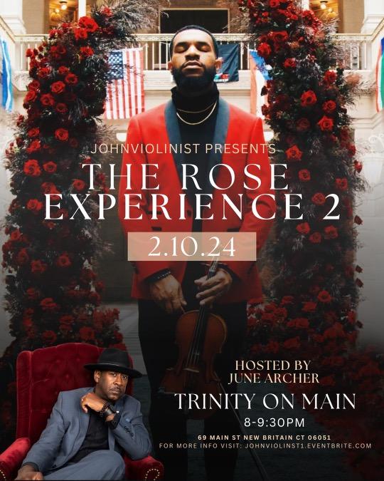 JuneArcher's tweet photo. Join John Violinist aka @johnviolinist and I for "A Night of the Arts":
Sat Feb 10th at @trinityonmain
New venue, dope artists, more love and more roses!
#junearcher #johnviolinist #roseexperience #hotchocolatesoul #trinityonmain https://t.co/YNV430rk0U