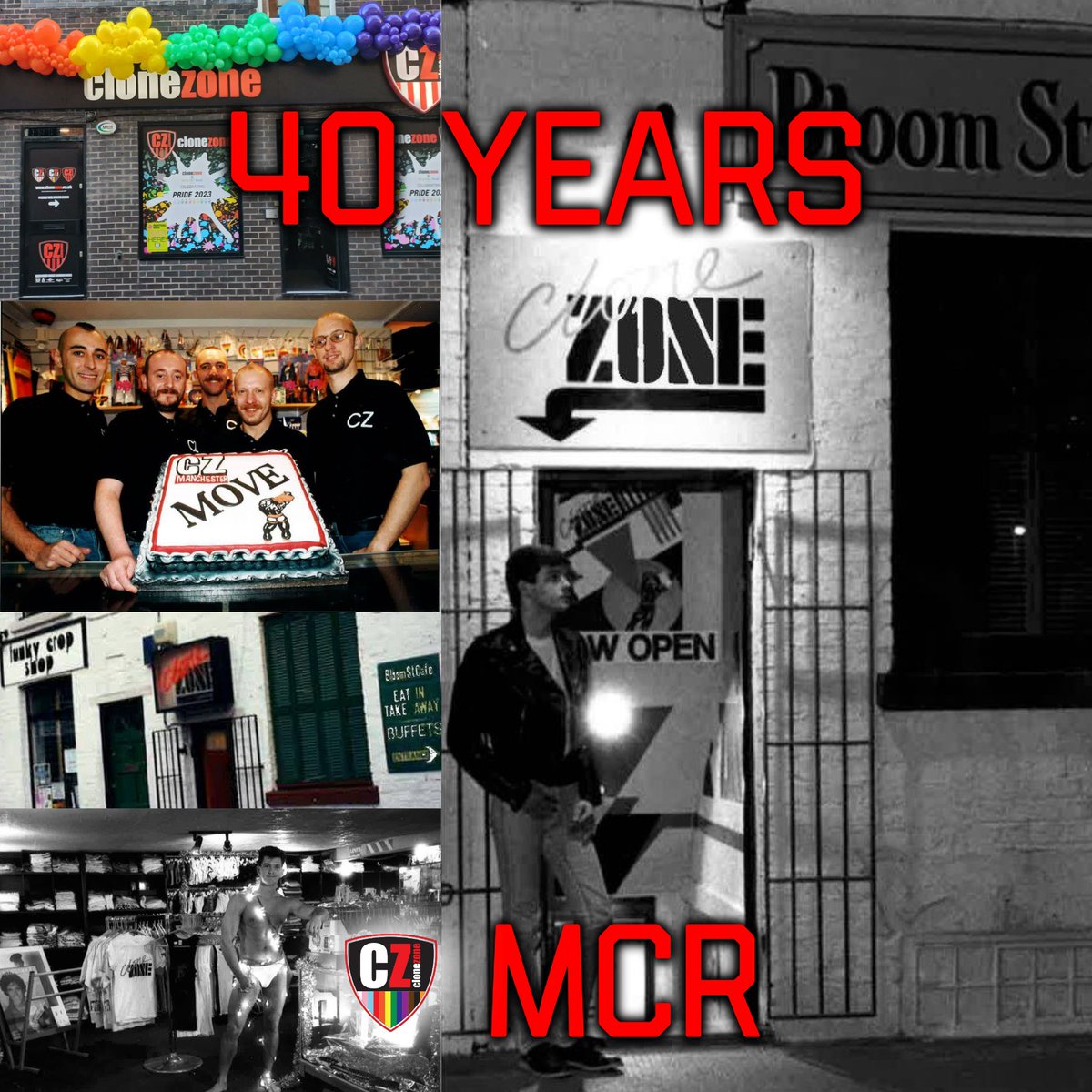 ClonezoneUK's tweet photo. We are CELEBRATING 40 YEARS of @CZManchester by giving out 3⃣ x £40 Clonezone Vouchers 🥳🪩 #CZWIN

🚨For YOUR chance to WIN, retweet THIS tweet🚨

We will pick 3⃣ WINNERS at random this evening.

18+ only. Followers of @clonezoneUK only. QTs cannot be counted. Non-transferable. https://t.co/ffTIwytumC