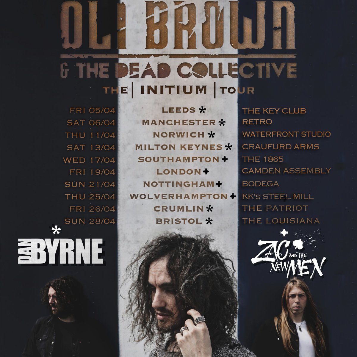 So stoked to announce the legendary @danbyrne_ will be joining us as support for the Initium Tour along with the killer @zacandthenewmen. We’re making this as brutally atmospheric and epic as possible, so having these two killer acts join us is perfect. andthedeadcollective.com/tour