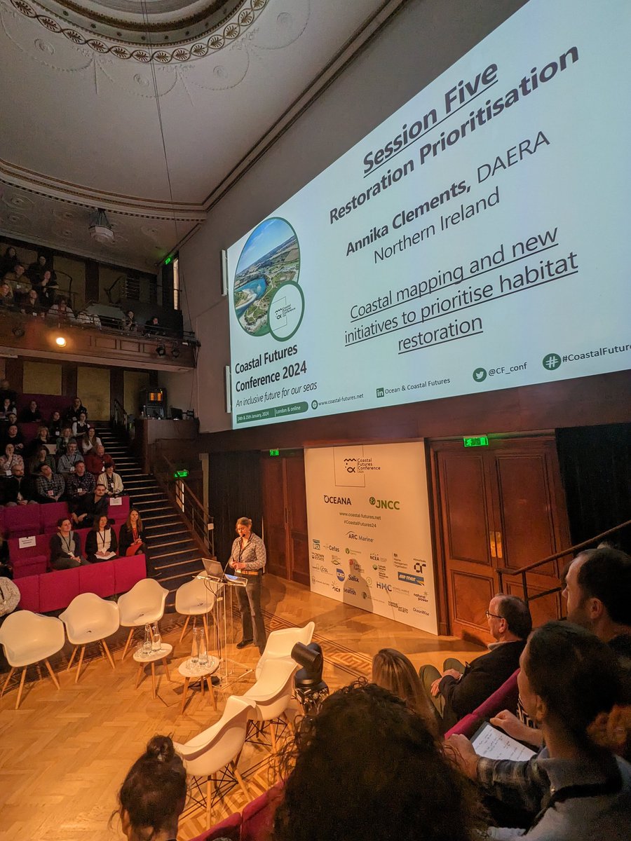 @annika_clements presenting @cf_conf the huge body of work that that will underpin regional marine recovery #CoastalFutures24. Be a part of it ulsterwildlife.org/jobs/marine-co…