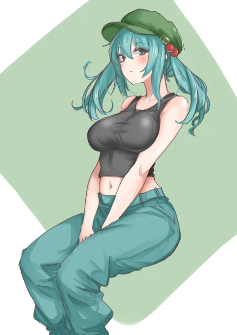 今日のお絵描き東方 にとり 