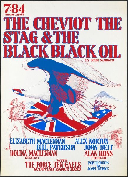 Read the play 100 times that summer of #1974.
The Cheviot, the Stag and the Black, Black Oil by John Mcgrath.
Ian Crichton Smith went on aboot the clearances. 
Now this. A sign that something was happening. I was tuned in. 
-'The day that Billy Connolly saved my life.'
#xponorth