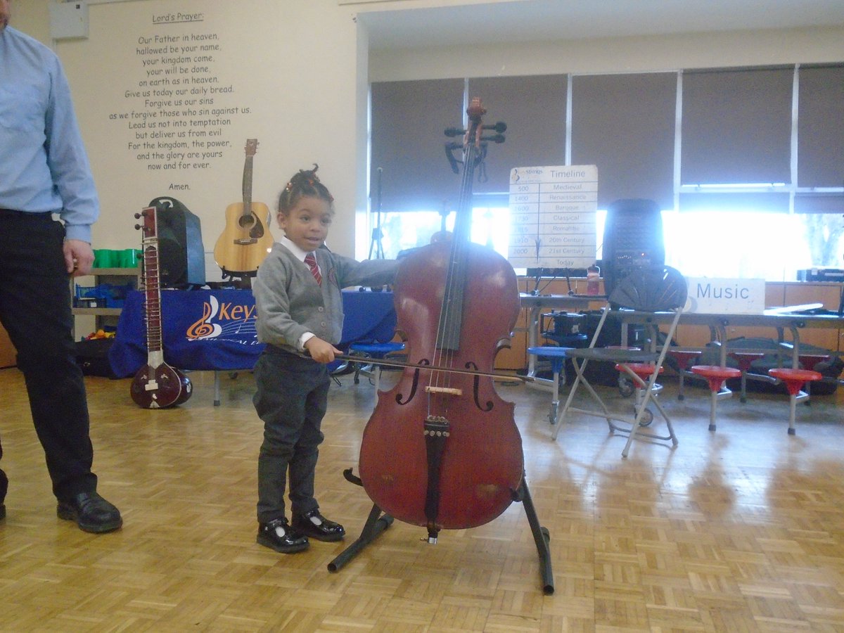 Thank you to Key Strings who came in to school this morning to share their musical instruments with our pupils. Hands on learning at its best!
<a href="/DawleyPrimary/">Dawley CE Primary</a>