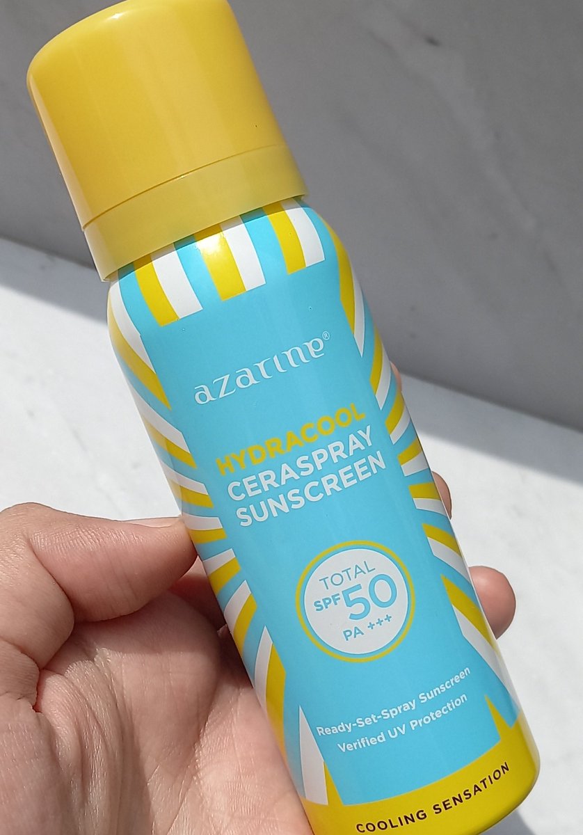 nisrinamf's tweet image. Namanya Azarine Ceraspray Sunscreen @AzarineCosmetic udah SPF 50+++ dan Blue Light Protectionnya, Nih liat udah terujiii #AzarineEffortlessProtection
