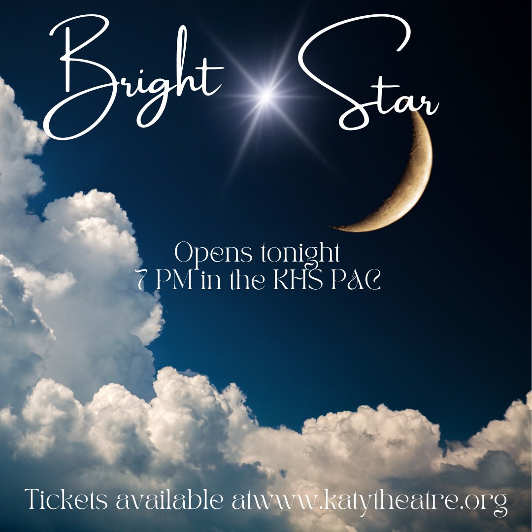 Do you have your tickets for OPENING NIGHT?
#katytheatre #katyisdfinearts #katyhighschool #katyisd #katytx