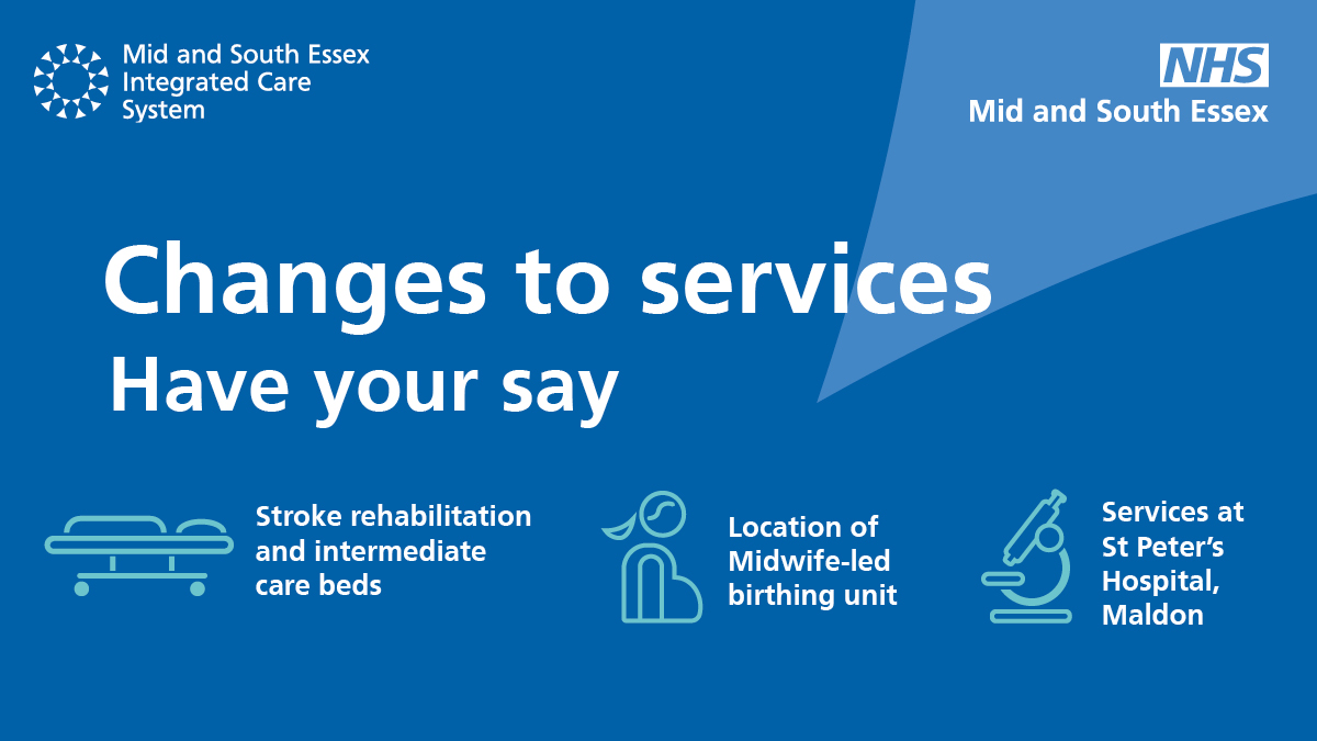 Today (25 January), marks the beginning of an eight-week period of consultation where the public are urged to have their say on proposed changes to services at local community hospitals across mid and south Essex. midandsouthessex.ics.nhs.uk/news/public-ur…