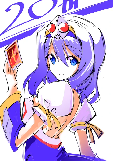 祝!仮面ライダー剣20周年ライダー少女イラスト連載を通じてたくさんの新しい世界を見せてくれたブレイド20周年おめでとう!!#ライダー少女 