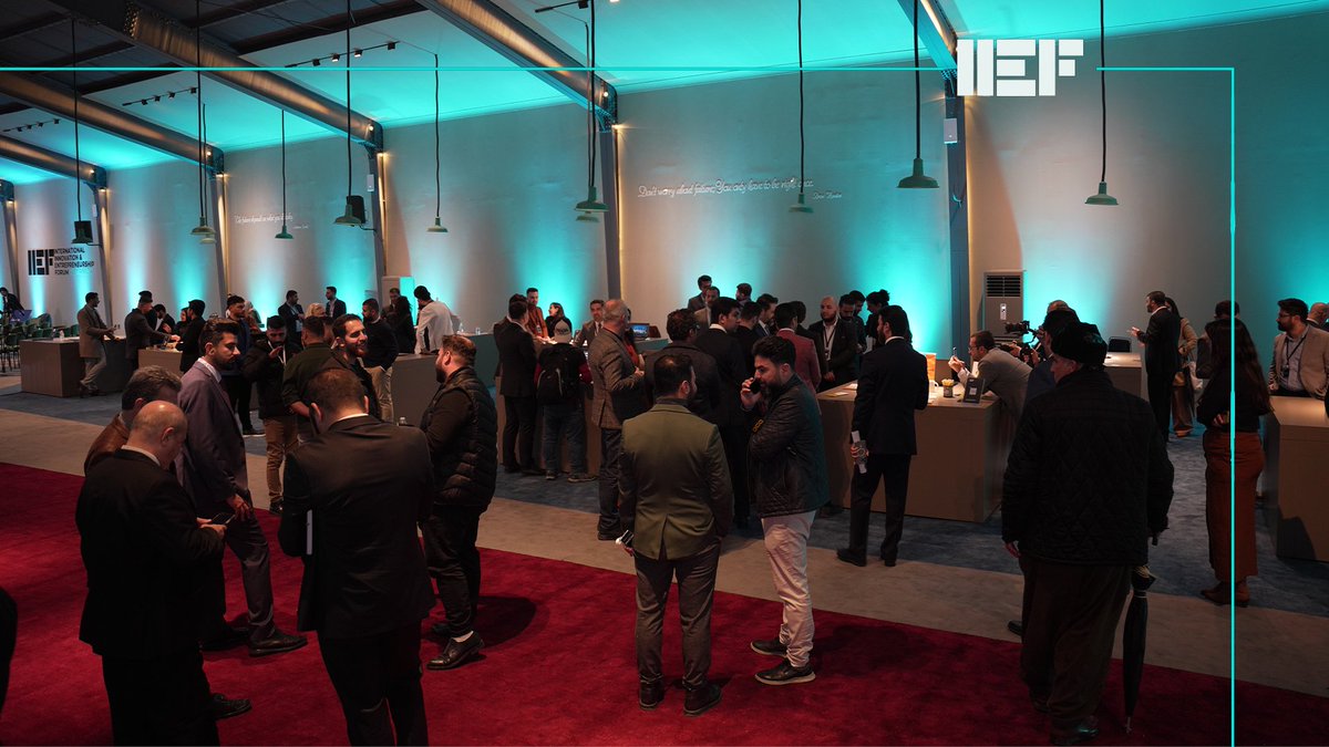 Networking at the booth area among government officials, startups, and investors is happening now.

#IIEF #Slemani24