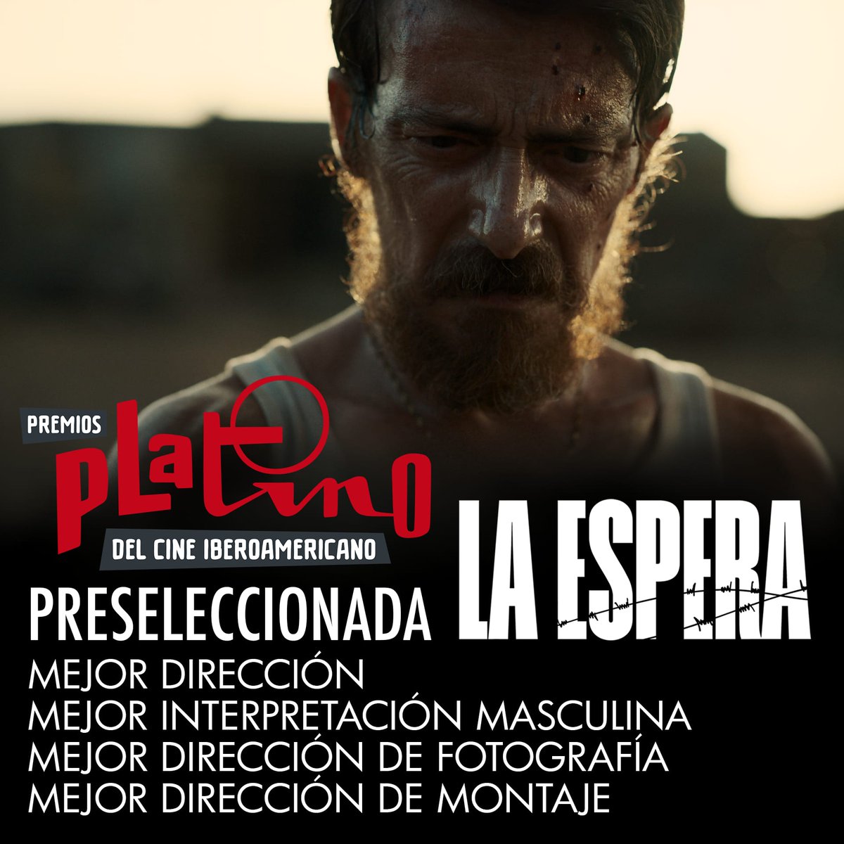 VctorClavijo's tweet photo. Qué alegría! LA ESPERA, de @FJ6utierrez , PRESELECCIONADA entre un total de 1121 películas iberoamericanas para competir en los PREMIOS PLATINO en las categorías de: Dirección, Montaje, Actor (😱🤗) y Fotografía. Gracias 🙏❤️
@LaEsperaMovie @PremiosPLATINO https://t.co/ohJZO3w2Pt