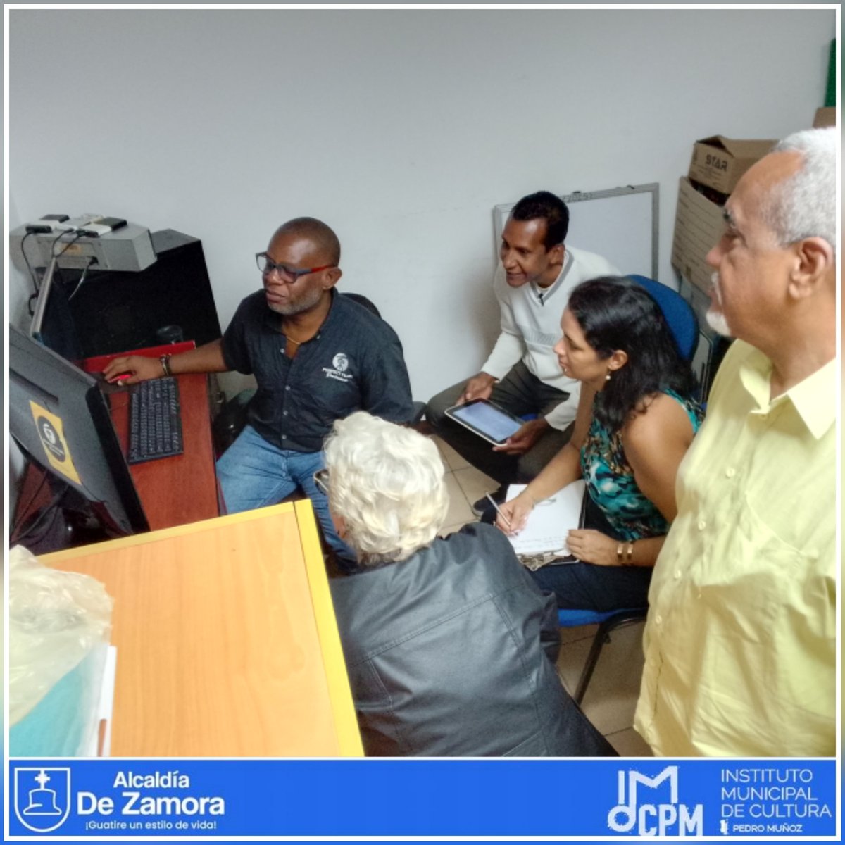 Imcguatirezamo's tweet photo. 24/Ene/24: Iniciado el proceso de edición y post producción del documental Memorias de Guatire, dónde estaremos haciendo homenaje al patrimonio viviente del municipio. La Alcaldía de Zamora a través del IMC Pedro Muñoz de la mano con Perfect Films llevan adelante este proyecto https://t.co/WMQliDXovB