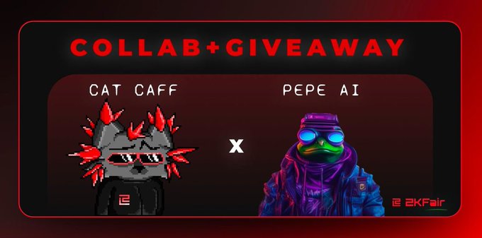 🌟 COLLAB + GIVEAWAY ALERT with <a href="/ZKFairCatCaff/">ZKFair Cat Caff</a>   

10 OG Discord roles to qualify for a free NFT special for ZKFair PEPE AI Community  

You need:  

Join the CatCaff discord: discord.gg/acWdMF4H

Sub <a href="/ZKFairCatCaff/">ZKFair Cat Caff</a> 

Sub <a href="/ZKFPepeAI/">ZKFAIR PEPE AI</a> 

Leave your discord nicknames in the