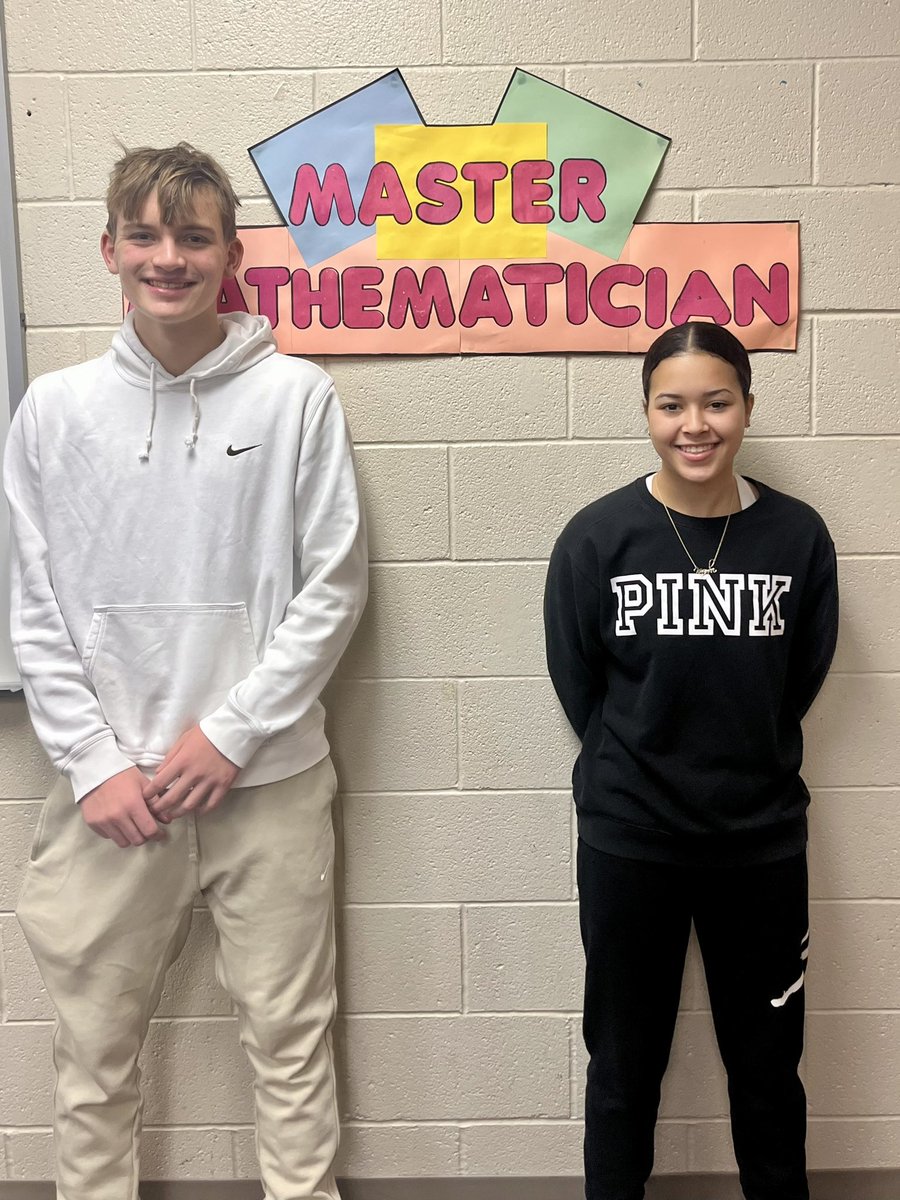 MathCats's tweet image. Congratulations math students of the week Alexa and Cole! #repthatA