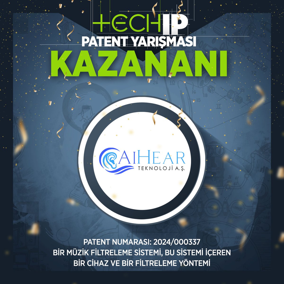 İşitme cihazları için geliştirdiğimiz yenilikçi gürültü filtreleme teknolojisi ile TECHIP Patent Yarışması'nı kazandık! 🎉🏆
Bu organizasyonla sağladıkları destek için Entertech’e çok teşekkür ederiz.