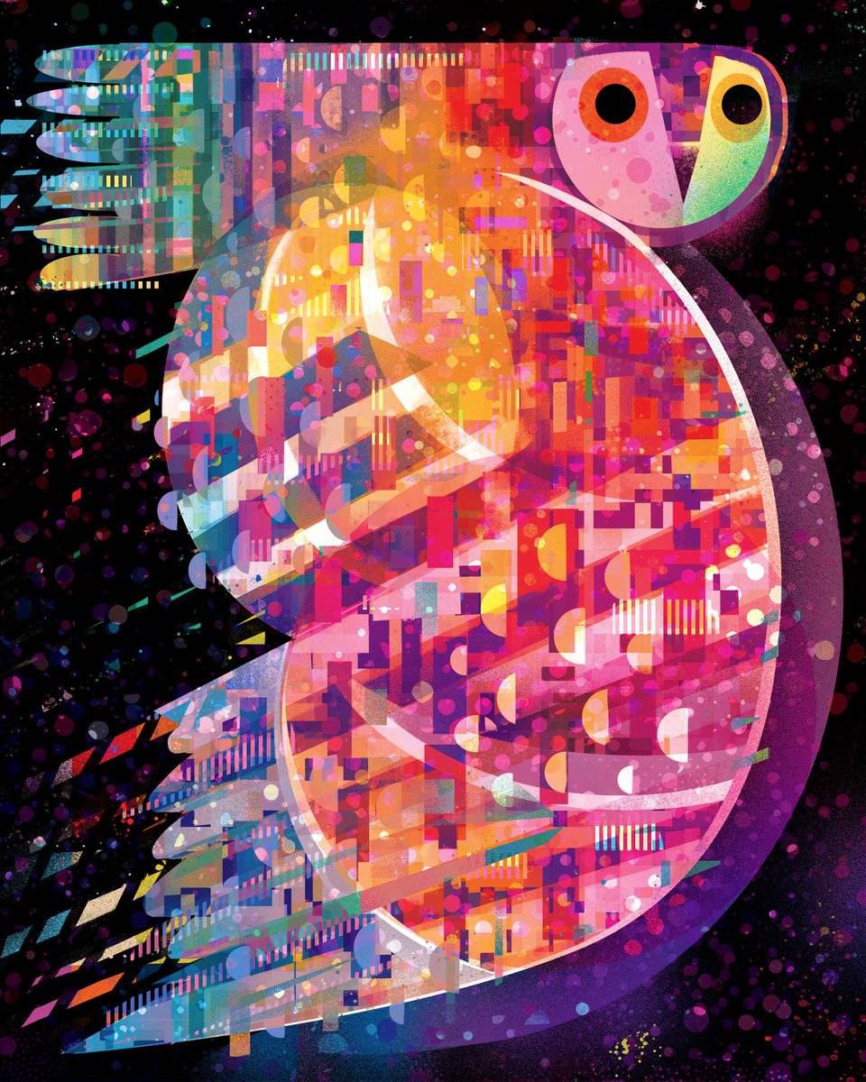 Owl flying at night....🦉🌜

#digitalart #drawing