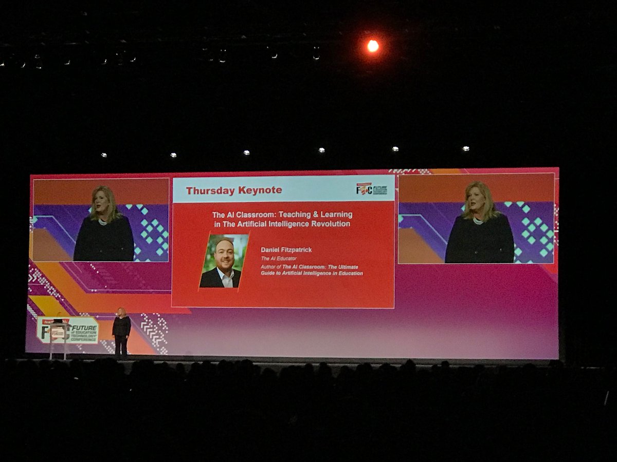 apbergnes's tweet photo. So excited to hear from @theaieducatorX at @fetc! https://t.co/Qa1EJ7FbiR