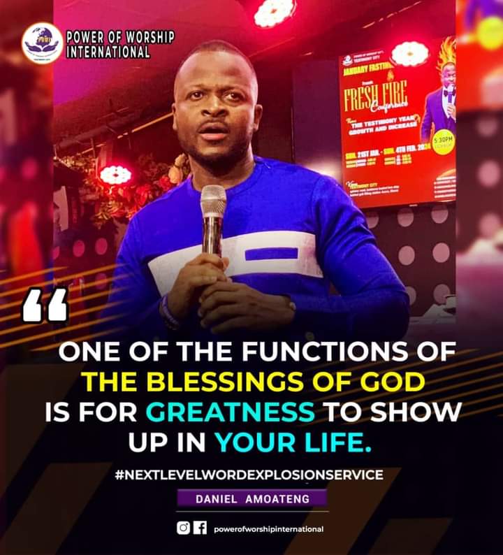power_worship's tweet image. I release the Blessings of God upon your life and destiny. May Greatness show up in every area of your life in the Mighty Name of Jesus.#Amen danielamoateng.net/product/im-jum… Join us Tonight #5:30pm for our #FreshFireConference. Invite Someone. Blessed Day. 
..
..
#powi #TestimonyCity