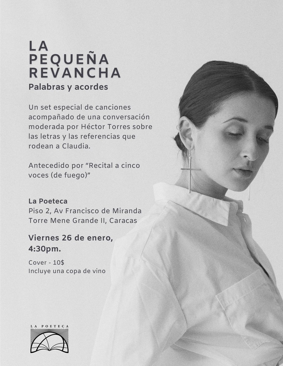 En La <a href="/Pequenarevancha/">La Pequeña Revancha</a>: Palabras y acordes, los asistentes disfrutarán de un concierto acústico y una conversación con <a href="/hectorres/">Héctor Torres</a>, donde se explorará no solo la faceta de cantautora de <a href="/liliputparanoia/">Claudia Lizardo</a>, sino también su relación con la palabra escrita y su labor en <a href="/elbusTV/">El Bus TV</a>.