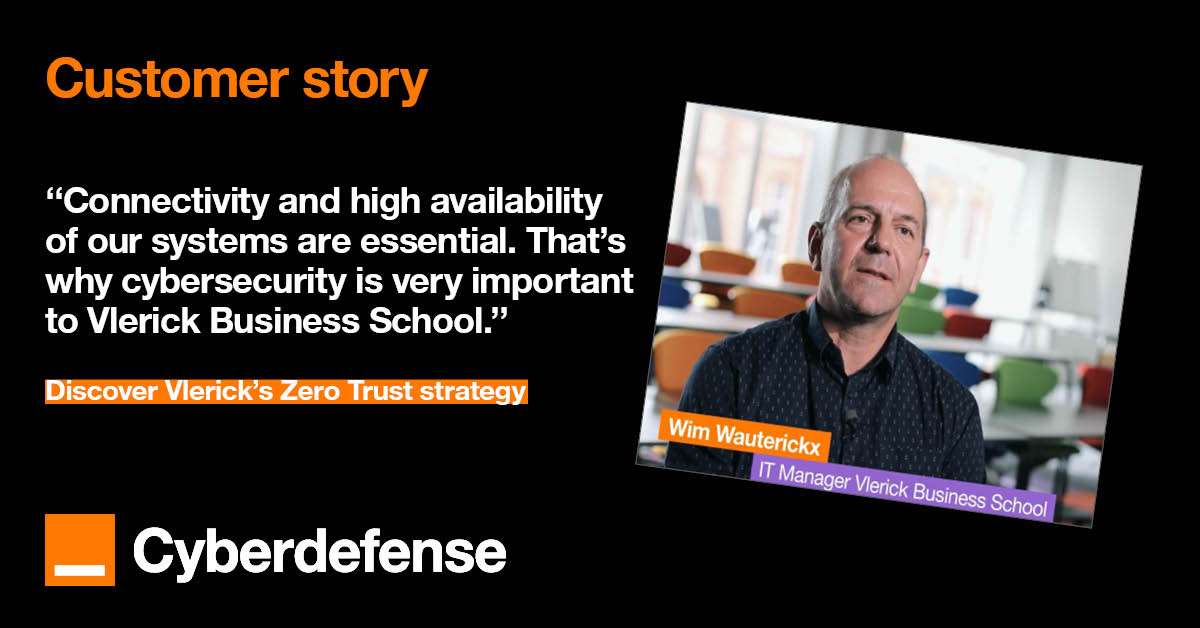To allow students and researchers to work in a secure and flawless way, Vlerick Business School teamed up with Orange Cyberdefense to adopt a Zero Trust approach. 

📹 Watch their story: ow.ly/QcJn50Q7raW