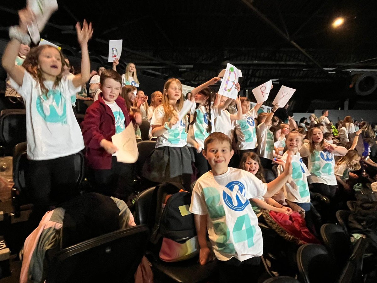 Choir club has an amazing time in the Birmingham Resorts World Arena performing with 5000 other children in the world's largest children's choir concert. @YVconcerts what an experience!