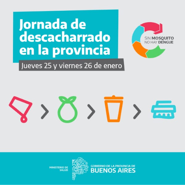 #AlAire Maximiliano Núñez Fariña, director ejecutivo de Región Sanitaria I, para contarnos que <a href="/SaludBAP/">SaludBAP</a>  realiza jornadas de descacharrado intensivo para reducir potenciales criaderos del vector de la enfermedad, el mosquito Aedes aegypti.

📻 <a href="/BahiaNacional/">NacionalBahíaBlanca</a>, la radio pública.